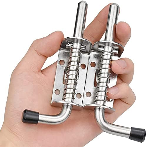 SHAUNI 2Pcs Slide Bolt Door Lock Hasp Latch Security Hardware