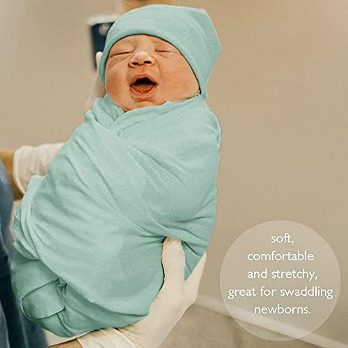 OWLOWLA Swaddle Blanket Set with Hat and Card