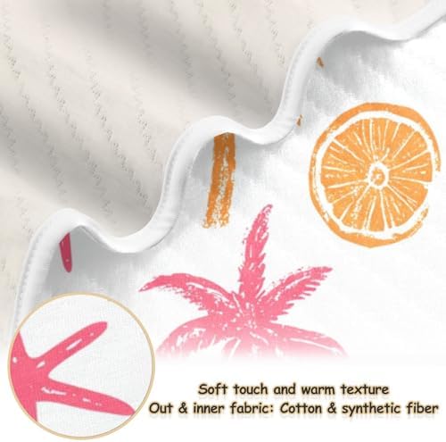 Sanluoli Muslin Swaddle Blanket 30x40in Summer Silhouette Orange 1