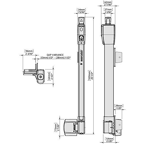 DD Technologies MagnaLatch Top Pull Gate Latch Kit - Child Safety