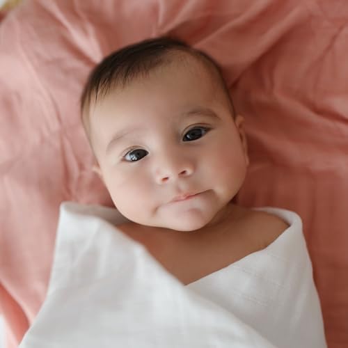 Papaya Kids Muslin Swaddle Blankets 2-Pack Bamboo Viscose Cotton