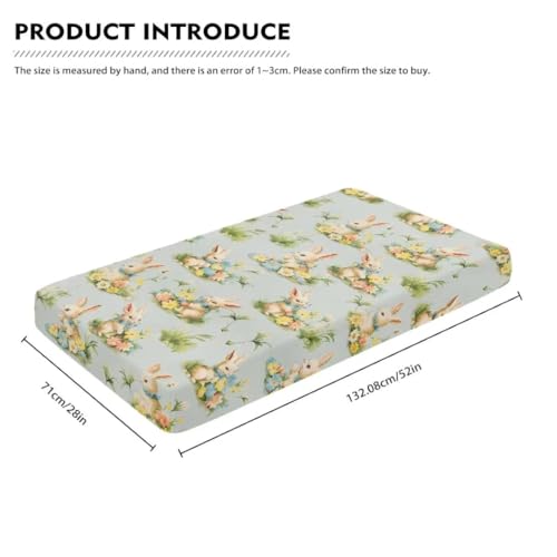 Zanxiantu Cute Rabbit Crib Sheets for Baby Bed