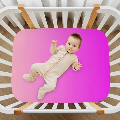 KEIGE Rosy Brown Purple 02 Crib Sheet for Baby