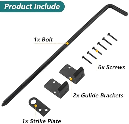 HOME MASTER HARDWARE 18 Black Cane Bolt Gate Latch