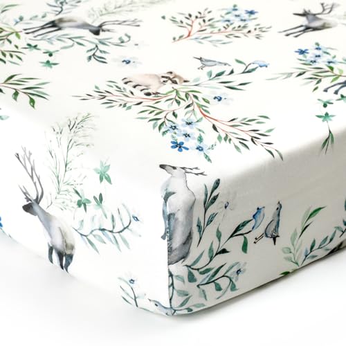 GRSSDER Stretch Ultra Soft Crib Sheets Set 2 Pack