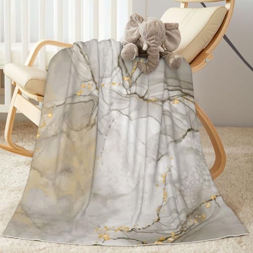 Schgap Gold Marble Baby Blanket 30 x 40