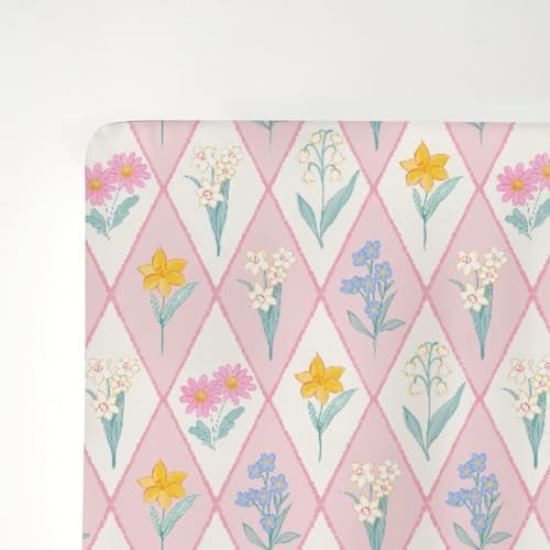 Wildflower Floral Patchwork Crib Sheets 28x52