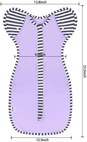 aQuooky Baby Blanket Sack with Arms Free Design Purple