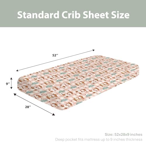 Geese Cowboy Baby Crib Sheets 52x28 Inch