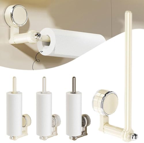 Suction Cup Toilet Paper Holder with Twist Lock Design