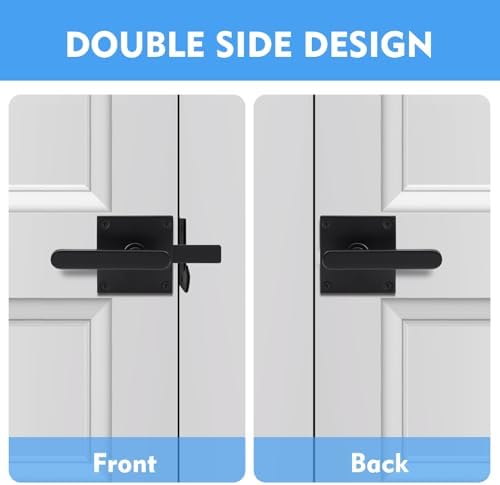 Heavy Duty Double Gate Latch with Self Locking Mechanism
