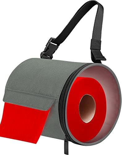 Vrsafan Toilet Paper Holder with Transparent PVC Cover and Adjustable Straps