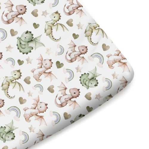 KASTLEE Cute Baby Dragons Crib Sheets 52x28