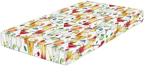 XISUNYA Tropic Cocktails Crib Sheet Set 28x52