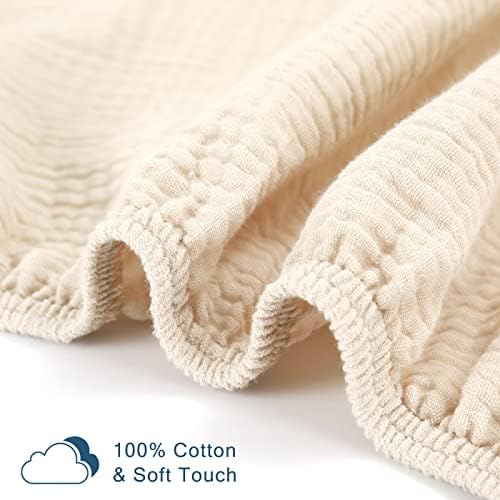 GRSSDER Soft Muslin Crib Sheets 2 Pack 100 Cotton for Babies