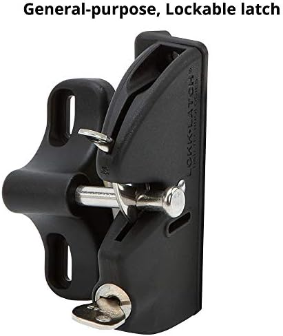 DD Technologies LokkLatch Gravity Locking Gate Latch Black 1