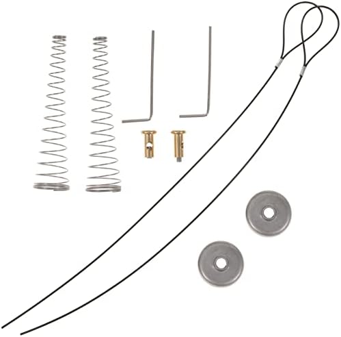 DEIHGE 2 Sets Replacement Wooden Fence Gate Spring Opener Cable Latch