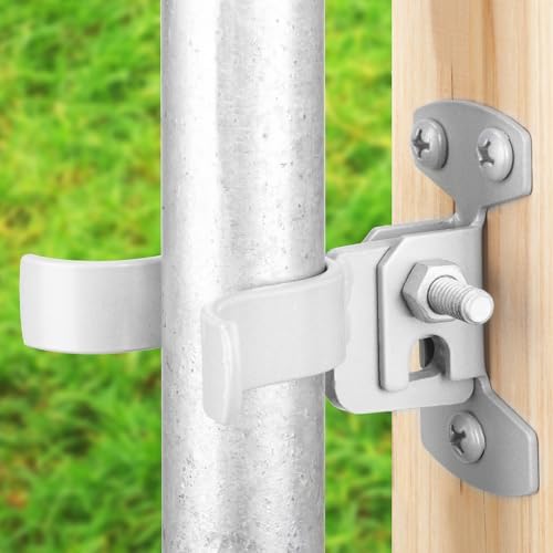 SANKINS 2pcs 1-38 Wall Mount Chain Link Fork Gate Latch
