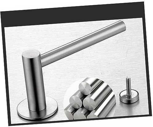 OUNONA 304 Stainless Steel Toilet Paper Holder Adhesive No Drill