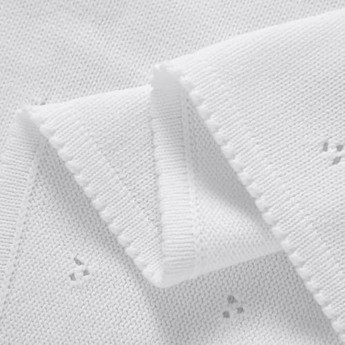 Mimixiong Organic Cotton Baby Blanket 40x30 Inch