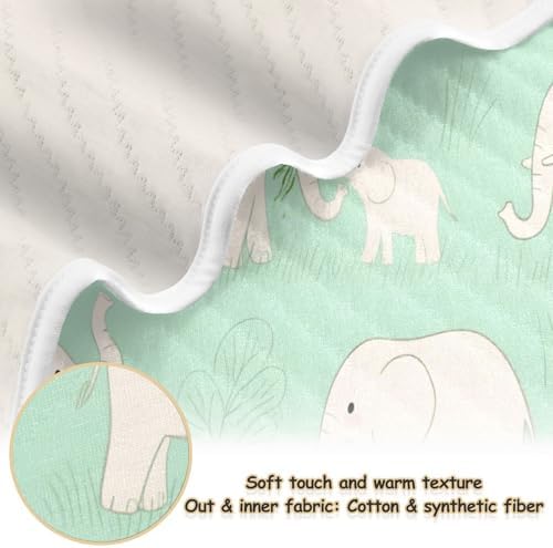 Custom Animal Swaddle Blanket for Baby 30x40in