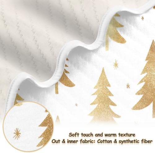Kigai Christmas Tree Baby Blanket for Boys and Girls