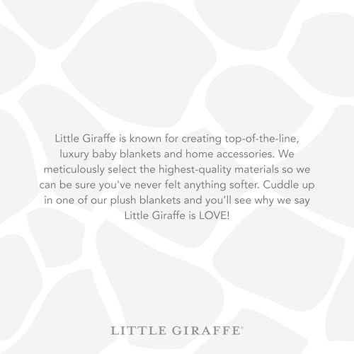 Little Giraffe Luxe Blanket with Satin Trim - 29x35 Inches