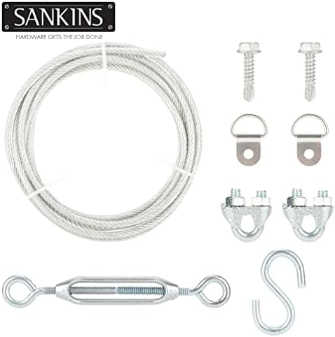 SANKINS Anti-Sag Gate Cable Kit for Wooden Fence 1 Pack