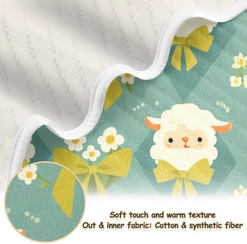 Sanluoli 30x40in Receiving Blanket with Stuffed Animal for Baby