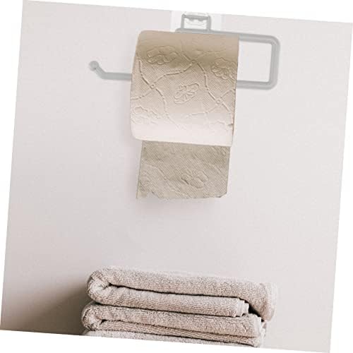 DOITOOL Wall-Mounted Toilet Paper Holder Chic Grey Multi-Purpose Roll Paper Rack