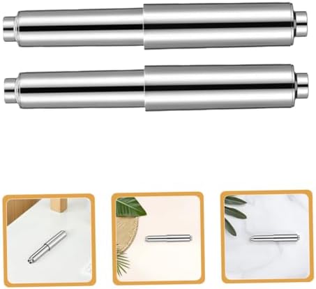 Anneome 4PCS Chrome Toilet Paper Holder Rod Replacement