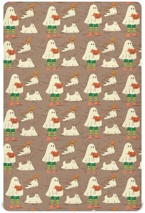 Gbjiemia Blanket Ghosts Crib Sheets for Neutral Bassinet