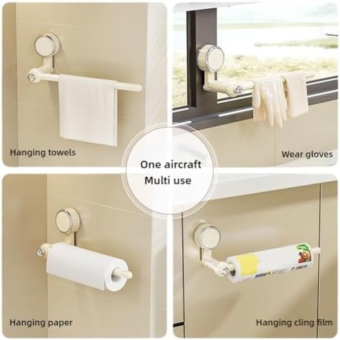 Suction Cup Toilet Paper Holder with Twist Lock Design