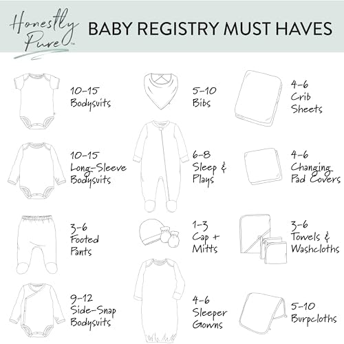 HonestBaby Organic Cotton Crib Sheet Set - Sketchy Floral Pink