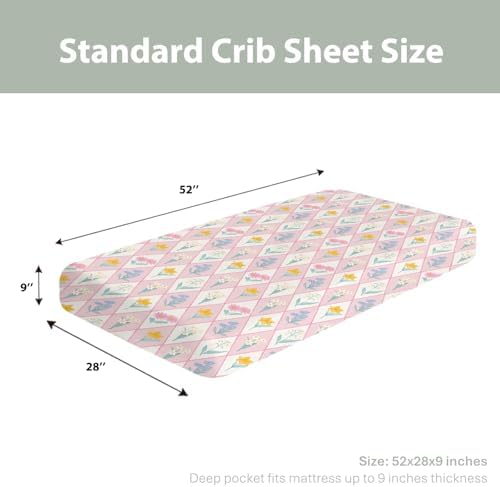 Wildflower Floral Patchwork Crib Sheets 28x52