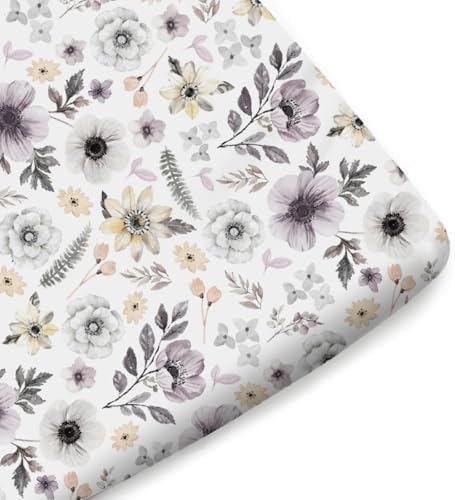 KASTLEE Boho Spring Flowers Leaves Crib Sheets