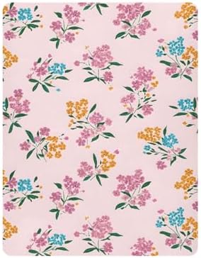 MNSRUU Crib Sheets for Boys Girls Gypsophila Print