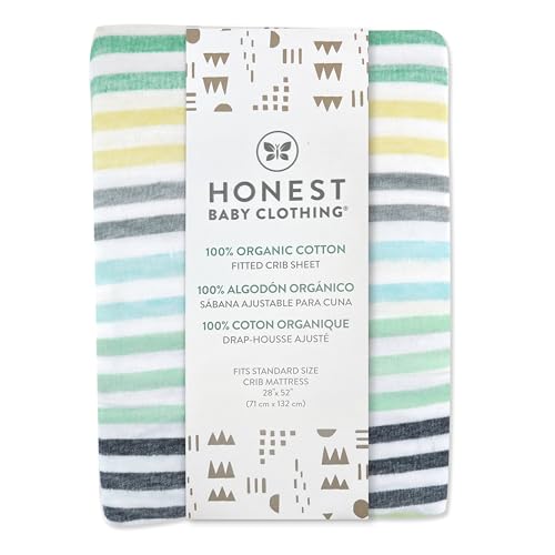 HonestBaby Organic Cotton Crib Sheets Set - Dark Navy One Size