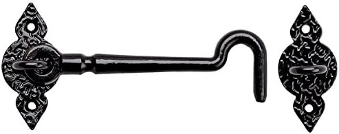 National Hardware N100-054 6 Inch Spear Gate Hook Black