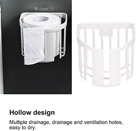 HERCHR Wall Mounted Toilet Paper Holder White