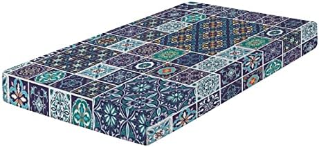 XISUNYA Decorative Crib Sheet Geometric Microfiber Baby Bedding Set 28x52x8