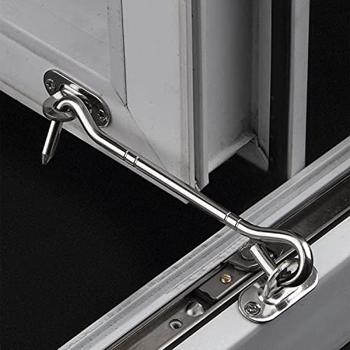 SHAUNI 8 Inch Hook and Eye Latch Gate Lock