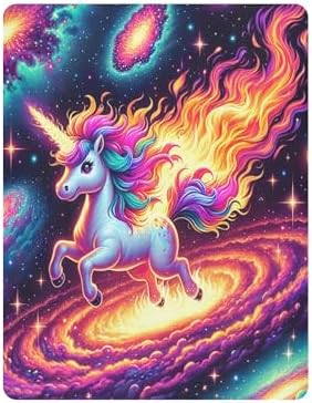 Ultra Soft Unicorn in Space Crib Sheet for Boys