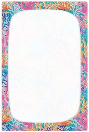 ALAZA Vector Tropical Pattern Crib Sheets for Kids