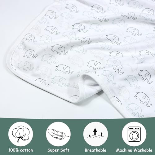 VigorSpring Newborn Swaddle Set with Hat and Bibs 5 Pack