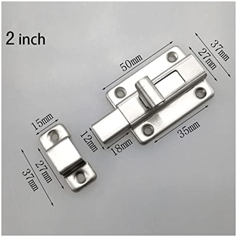 SHAUNI 2 Inch Stainless Steel Gate Latch Lock