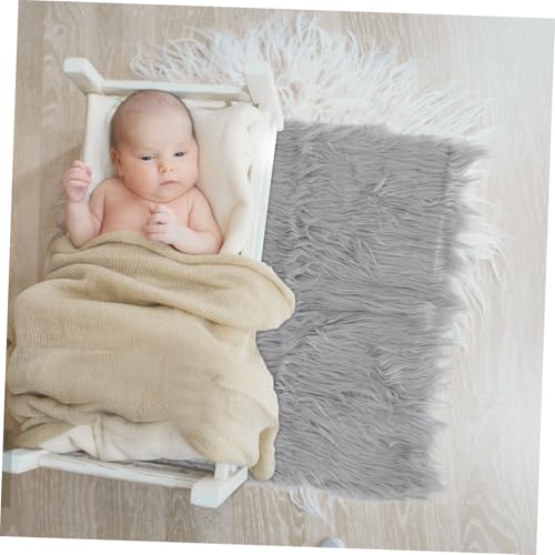 NUOBESTY Faux Fur Blanket for Baby Photoshoot