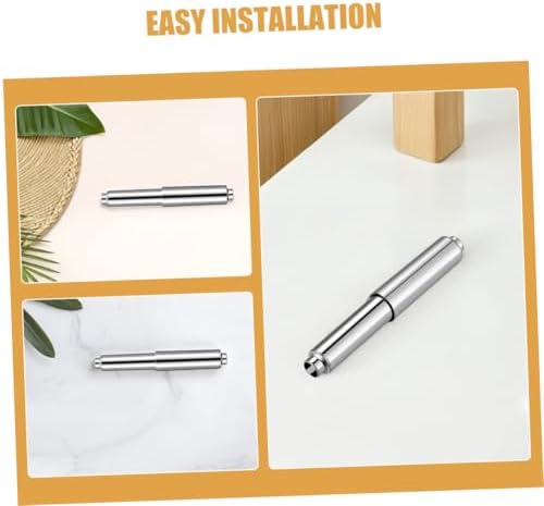 Anneome 4PCS Chrome Toilet Paper Holder Rod Replacement