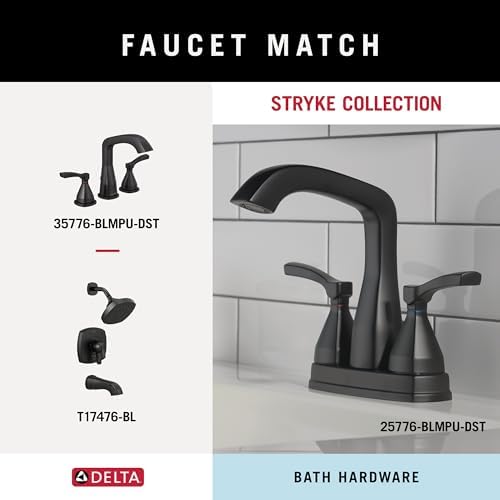 Delta Stryke 18-in Wall Mount Towel Bar in Matte Black 1
