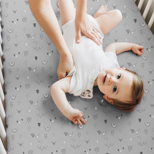KeaBabies 2-Pack Bamboo Crib Sheets - Woodland Design